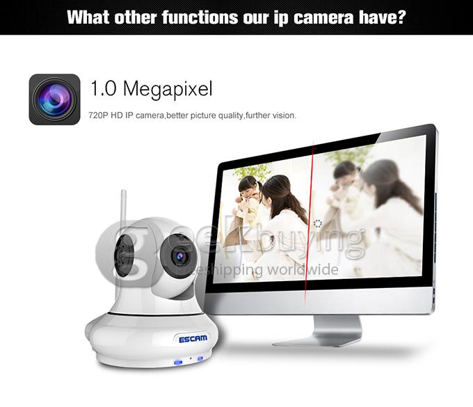 ESCAM Patron QF500 WiFi HD 720P 1.0MP 1/4