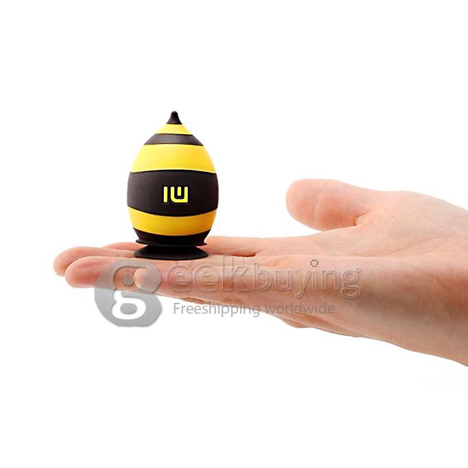 Xiaomi Cute Silicone Bee Shape Phone Holder Stand with Suction Cup - Yellow + Black