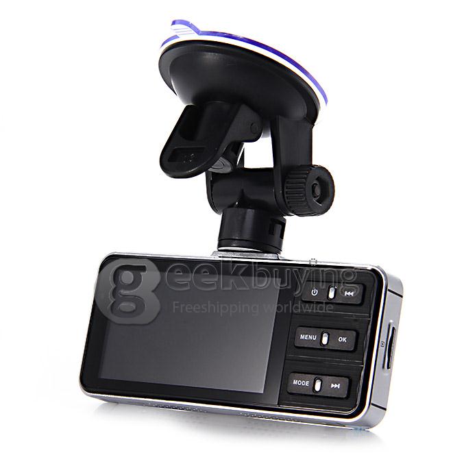 Anytek AT88B Allwinner A10 Car DVR Video Registrator Full HD 170 Degree Wide Angle Dual Camera Parking Guard SOS Car Camcorder -Silvery