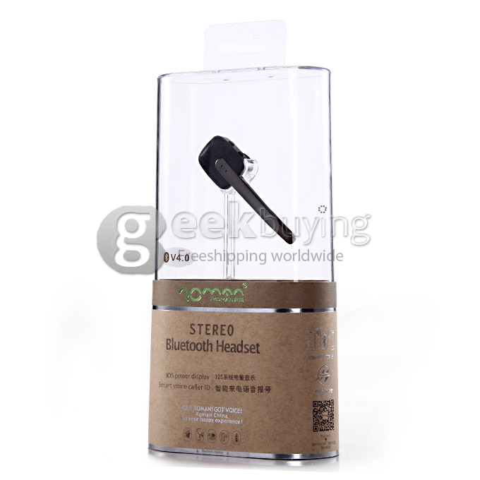 9030 Universal Wireless Bluetooth V4.0 Stereo Earphone for iPhone 5s Galaxy i9600 S5 -Brown