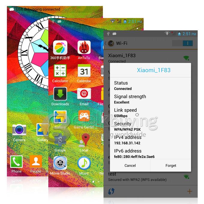 V12 5.5 inch 960*540 QHD MTK6582 Quad Core 1.3GHz Smartphone Android 4.4 1GB 8GB Dual Cameras Dual SIM Wifi 3G - White