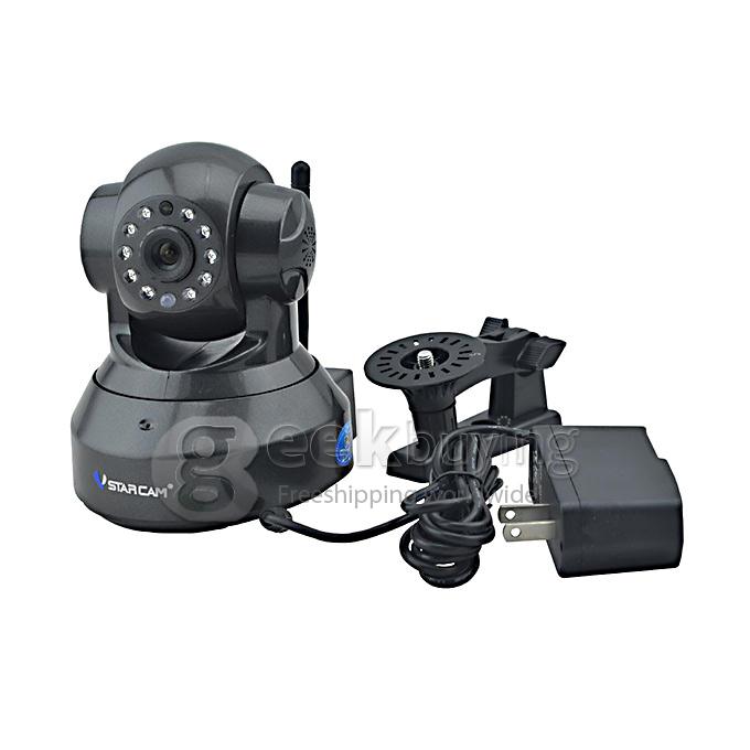 NVS-K200+C7837WIP 1/4 inch 720P CMOS Sensor 2 Channel HD Network Video Recorder WiFi Music 7 Inch Capacitive Screen - Black