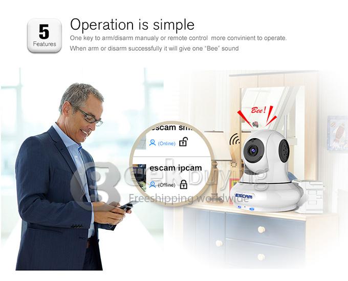 ESCAM Patron QF500 WiFi HD 720P 1.0MP 1/4