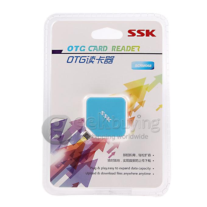 SSK SCRM068 Card Reader Delock OTG SD + Micro SD + USB