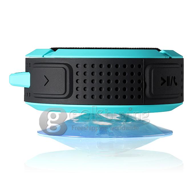 C6 Mini Waterproof Wireless Bluetooth Speaker Shower Car Handsfree Receive Call & Music with Sucker - Blue