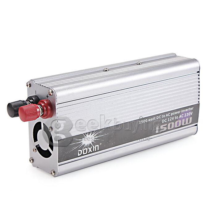 DOXIN Car Charger 1500W WATT DC 12V to AC 220V 50Hz Car Power Inverter Converter Transformer Power Supply