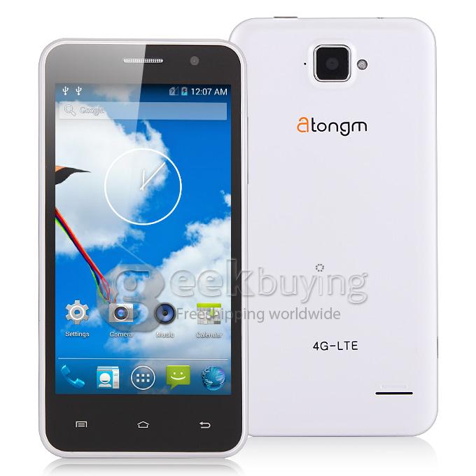Atongm H3 4.5 inch WVGA Qualcomm MSM8926 Quad Core 1.2GHz Smartphone Android 4.4 1GB RAM 8GB ROM 4G WiFi GPS - White