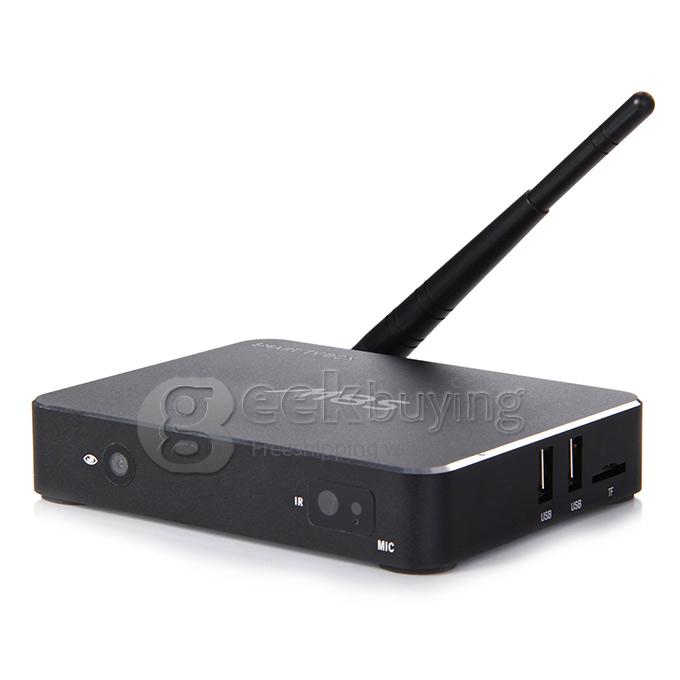 M8S RK3188 Quad Core 1.4GHz Android 4.4 Mini TV BOX HDMI HDD Player 2G/16G WIFI 2.0mp Camera Bluetooth - Black