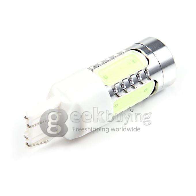 T20 7.5W 160lm 5-LED Blue Light Car Backup Lamp Car Foglight / Headlamp / Tail Light