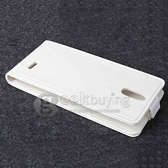 Brand New Protective PU Leather Case Hard Up and Down Flip Cover Shell for CUBOT S308 - White