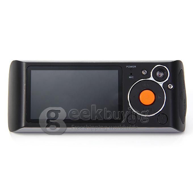 JWD R301-Z1 Zoran C12V Car DVR 2.7inch LCD Full HD 1080P 100 Degree Wide Angle Lens Car DVR with GPS - Black+Gray