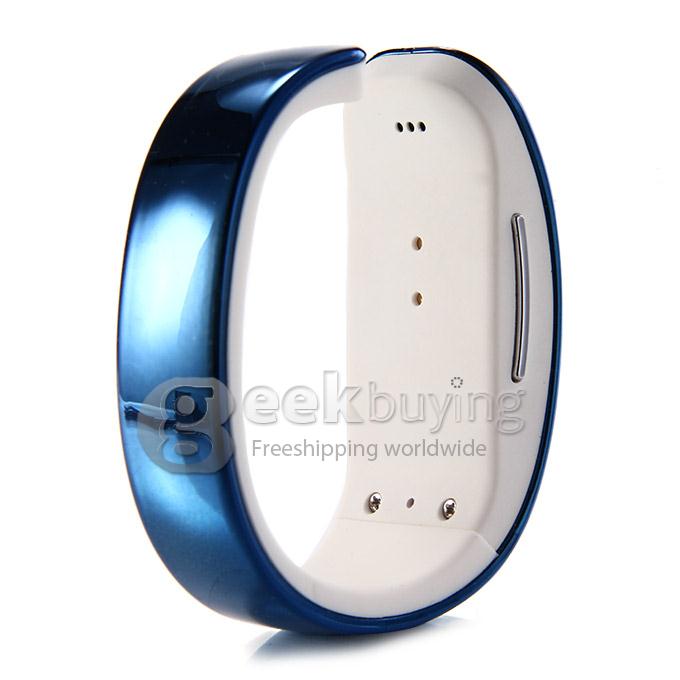 Y02 Women LCD Bluetooth 3.0 Smart Bracelet Wrist Watch for Samsung Android Phone Call/SMS Remind Remote Camera - Blue