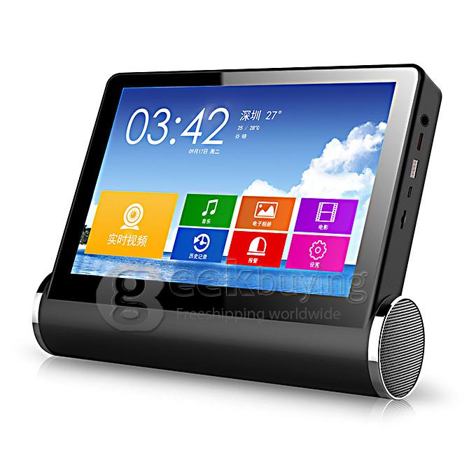 NVS-K200+C7837WIP 1/4 inch 720P CMOS Sensor 2 Channel HD Network Video Recorder WiFi Music 7inch Capacitive Screen - White