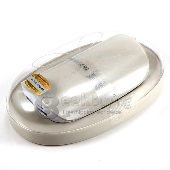 Vorson Shell Dual USB 6000mAh Power Bank External Battery 1.2A for iPhone iPad Smartphone Tablet - Cream Color