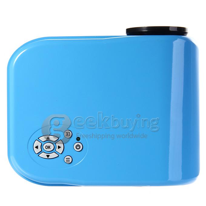 NEW H88 LCD/LED Video Micro Multimedia Projector Home Theater HDMI TV AV HD PS3 Mobile Movie Night - Blue