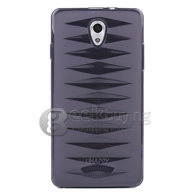 Original Silicon Protect Cover Stylish and Duarable Case for UHAPPY UP520 Smartphone - Black