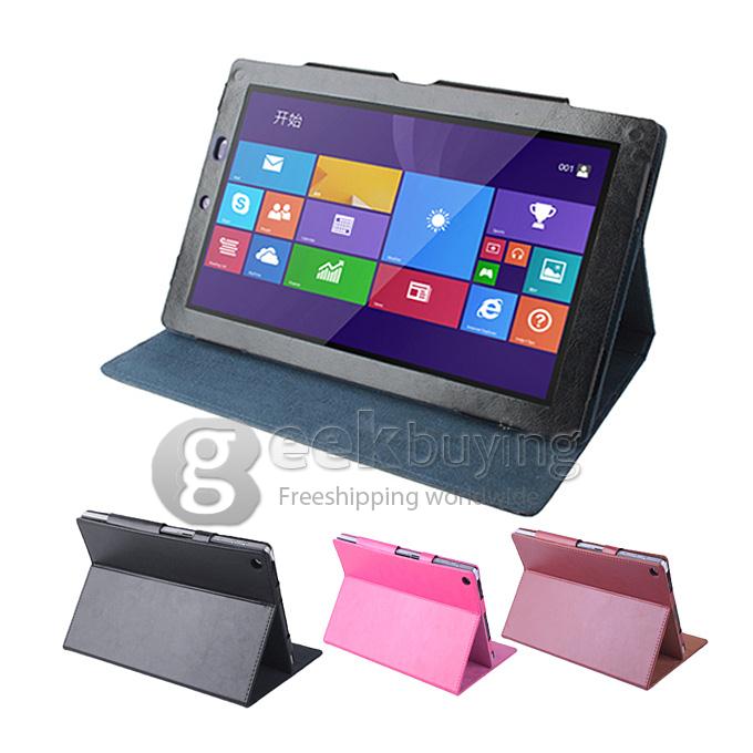 High Quality PU Leather Stand Case for Pipo W6 Tablet PC - Black