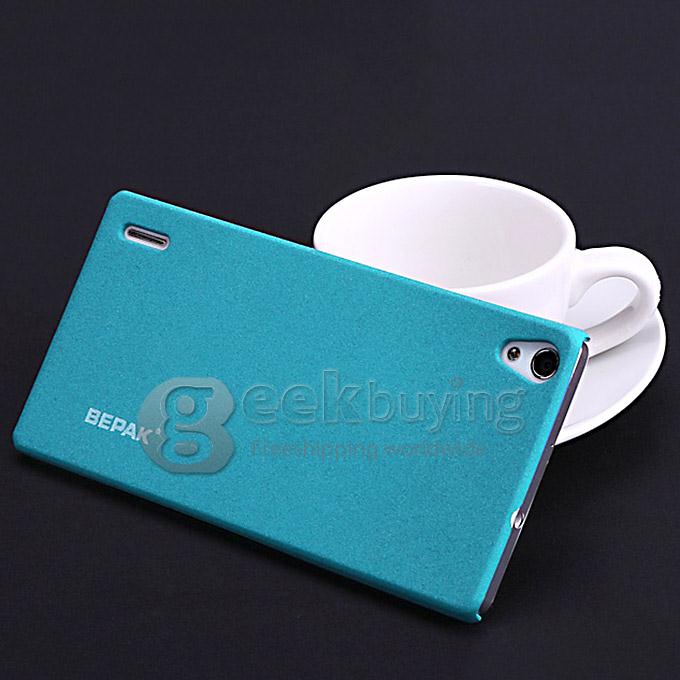 BEPAK Sand Shield Protective Cover PC Back Case for Ascend P7 - Blue