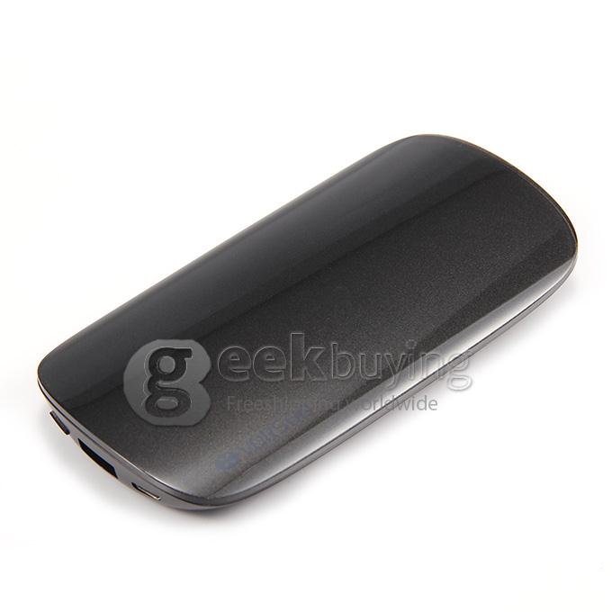 Vorson SHELL II 6000mAh USB Mobile Power Bank External Battery 2.1A for Smartphone Tablet - Black