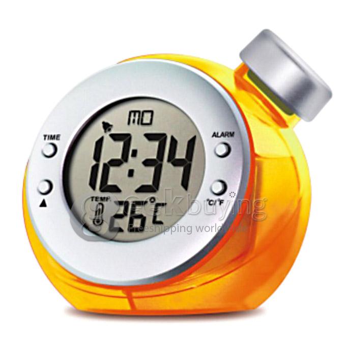 Amazing ST-1000R Magic Real Water Powered Alarm Clock LED Digital Temperature Display Despertador No Need Battery