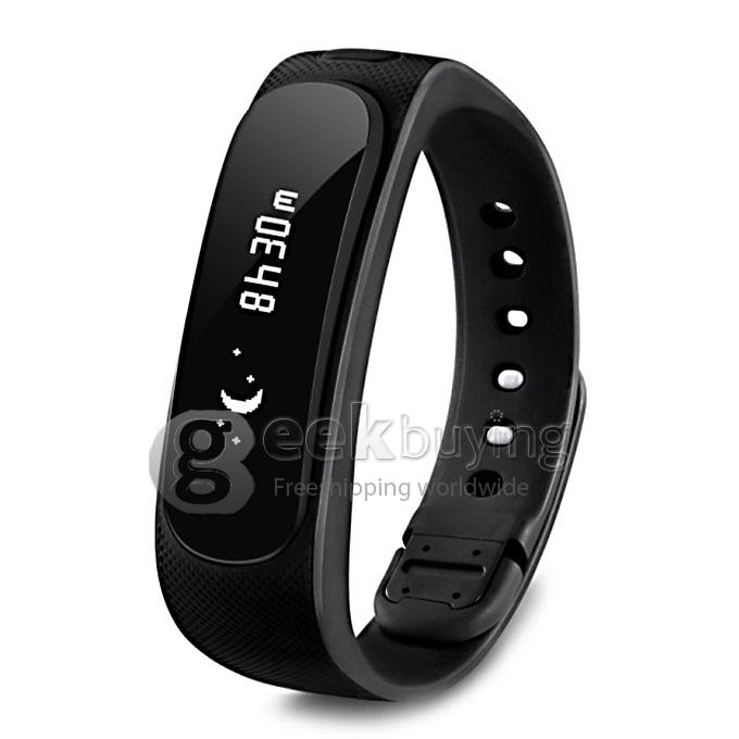 Original HUAWEI TalkBand B1 IP57 NFC Smart Bracelet BT3.0 Fitness Sports Wristband Dul MIC For Android iOS Phone - Black