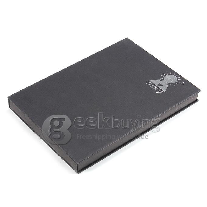 Aluminum Mobile 10000mAh Dual USB Charger Solar Power Bank 1A/2A for iPhone/iPad/Galaxy Pad - Silver
