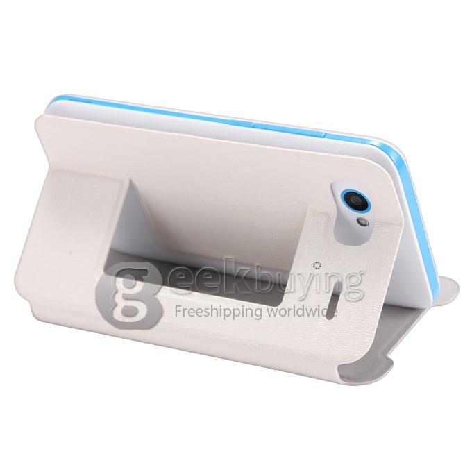 H-mobile F3 MTK6572 Dual Core 1.0GHz Smartphone 3.5Inch 2.0MP Android 4.2 OS Bluetooth WIFI with Leather Sheath - White