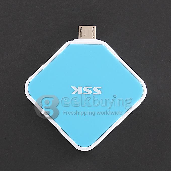 SSK SCRM068 Card Reader Delock OTG SD + Micro SD + USB