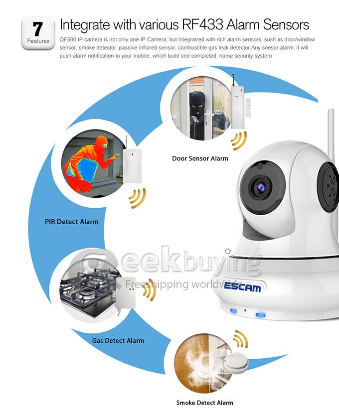 ESCAM Patron QF500 WiFi HD 720P 1.0MP 1/4