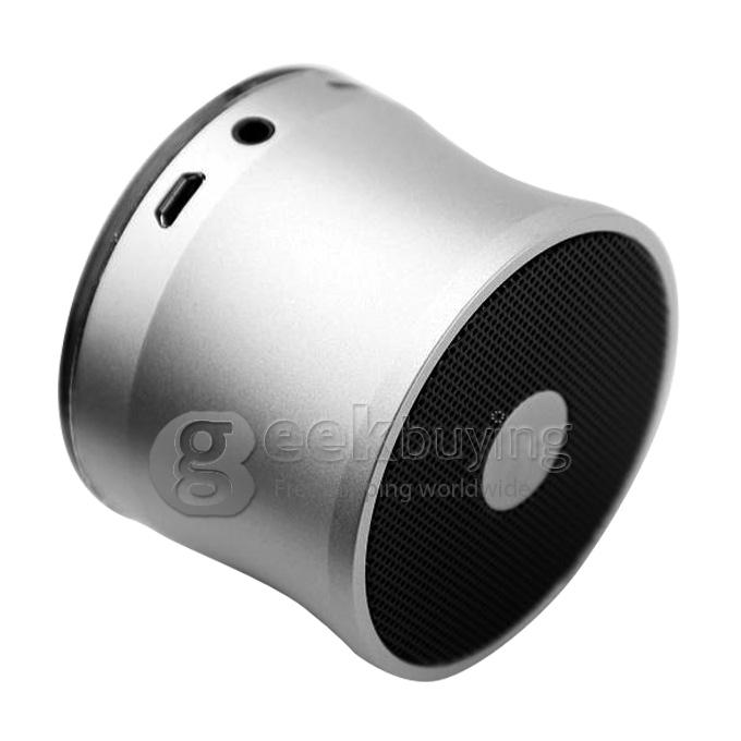 A109 Subwoofer Portable Mini Wireless Bluetooth Speaker with TF Card Slot Microphone - Silver