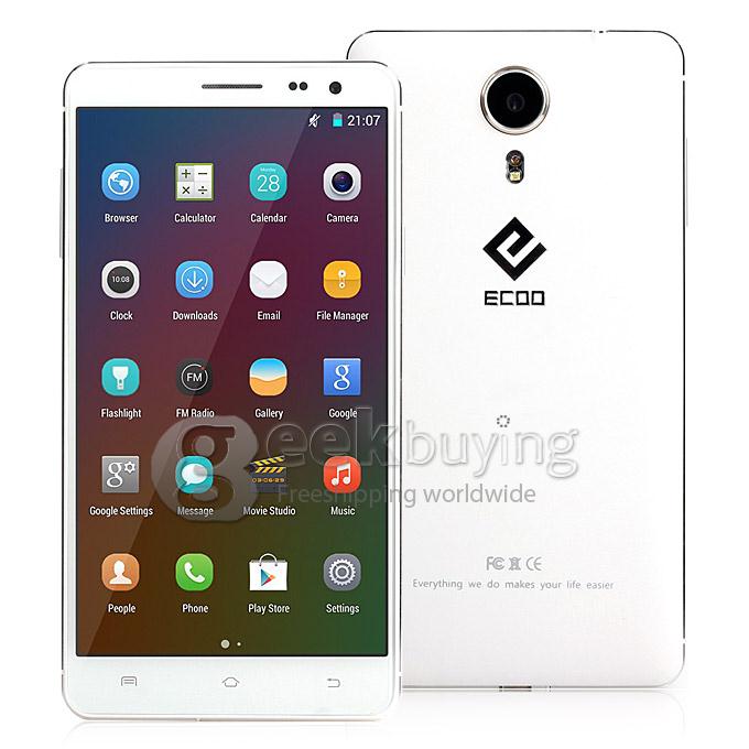 ECOO E02 Shining PRO MTK6592 Octa Core 1.7GHz Smartphone 5.5 Inch IPS HD Android 4.4 2GB RAM 16GB ROM 13MP 2MP - White