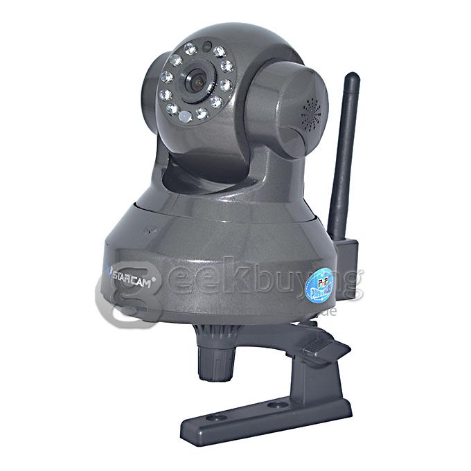 NVS-K200+C7837WIP 1/4 inch 720P CMOS Sensor 2 Channel HD Network Video Recorder WiFi Music 7 Inch Capacitive Screen - Black