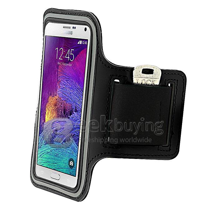 New High Quality Running Armband Arm Band Case Cover for Samsung Galaxy Note4 N9100 - Black