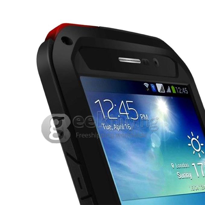 Lovemei Aluminum Powerful Shockproof Gorilla Glass Metal Case Cover for Samsung Galaxy Mega 5.8 - Black