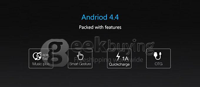 THL 4000 MTK6582 Quad Core 1.3GHz 4.7 Inch Smartphone Android 4.4 1GB RAM 8GB ROM 4000mAh OTG QHD 3G GPS 5.0MP - Black