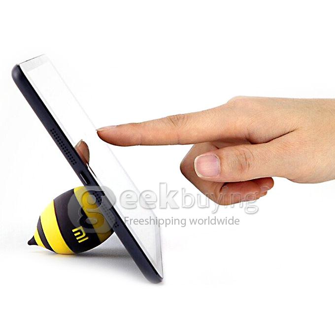 Xiaomi Cute Silicone Bee Shape Phone Holder Stand with Suction Cup - Yellow + Black
