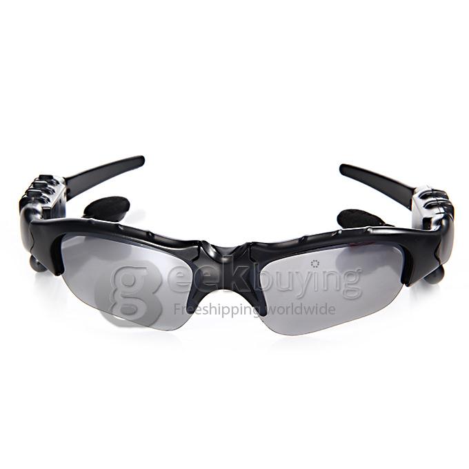 Stylish Sport Sunglasses 4GB MP3 Player 150mAh Li-ion Battery Sun Glass - Black