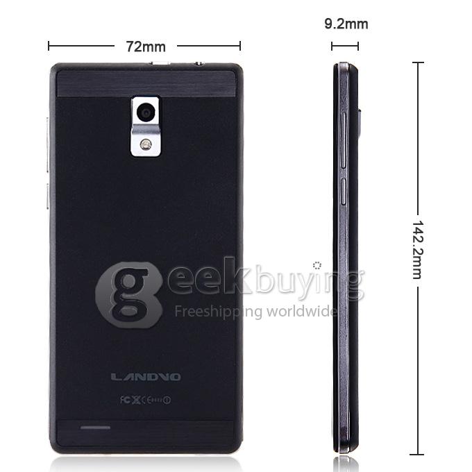 LANDVO L550 MTK6592M Octa Core 1.4GHz QHD 5.0Inch Android 4.4 OS Smartphone 1GB RAM 8GB ROM 8.0MP 3G/GPS/WIFI - Black
