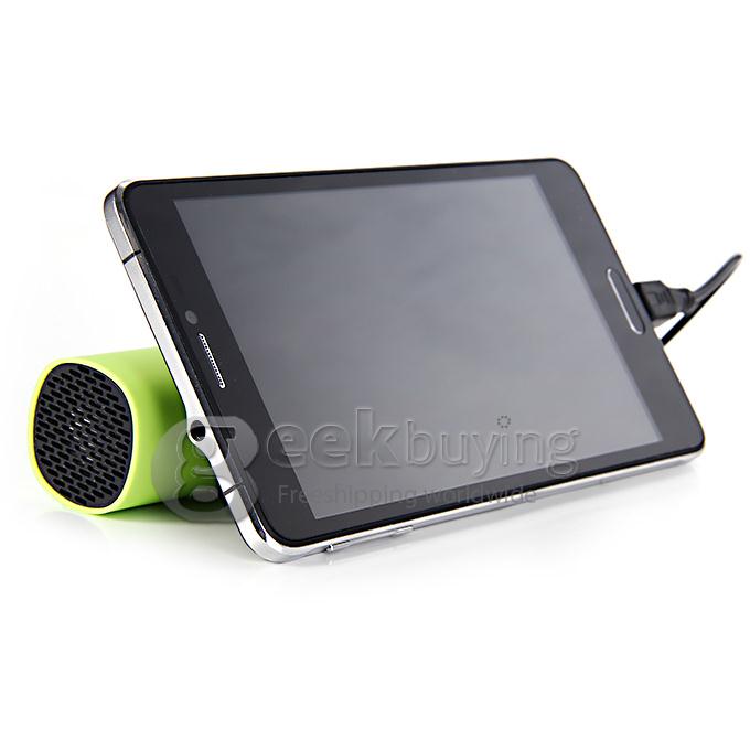 3 IN 1 Portable 4000mAh Power Bank Battery Charger + Speaker + Stand for Smartphone - Green