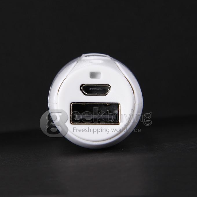 New 2600mAh Portable Mini Power Bank Tube External Battery for Smartphone Tablet iPhone iPad iPod - White