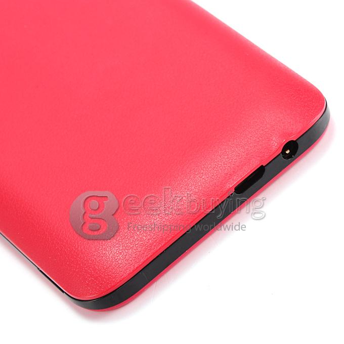 H-mobile F3 MTK6572 Dual Core 1.0GHz Smartphone 3.5Inch 2.0MP Android 4.2 OS Bluetooth WIFI with Leather Sheath - Red