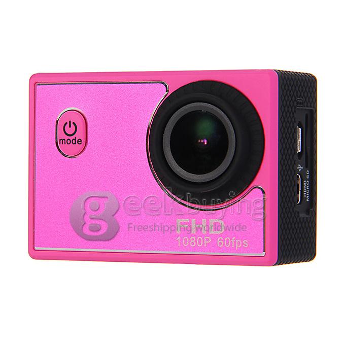 Original X1 Sports Camera 170 Degrees Wide Angle 1080P FHD 60fps Waterproof 30M Helmet Camera Underwater Sport Camcorder - Red