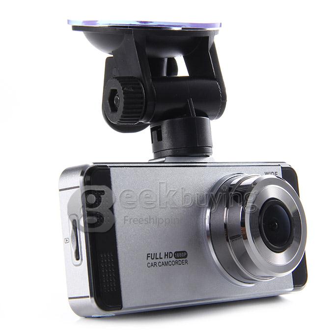 Anytek AT88B Allwinner A10 Car DVR Video Registrator Full HD 170 Degree Wide Angle Dual Camera Parking Guard SOS Car Camcorder -Silvery
