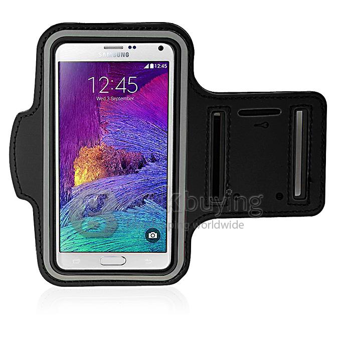New High Quality Running Armband Arm Band Case Cover for Samsung Galaxy Note4 N9100 - Black