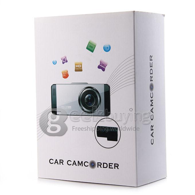 Anytek AT88B Allwinner A10 Car DVR Video Registrator Full HD 170 Degree Wide Angle Dual Camera Parking Guard SOS Car Camcorder -Silvery
