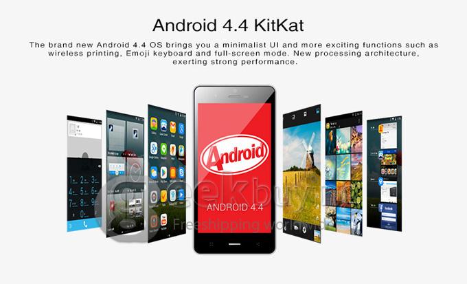 MIJUE M690 MTK6592 Octa Core 1.7GHz Smartphone 5.0 Inch IPS HD Screen Android 4.4 1GB RAM 8GB ROM 8.0MP 3G/OTG - Black