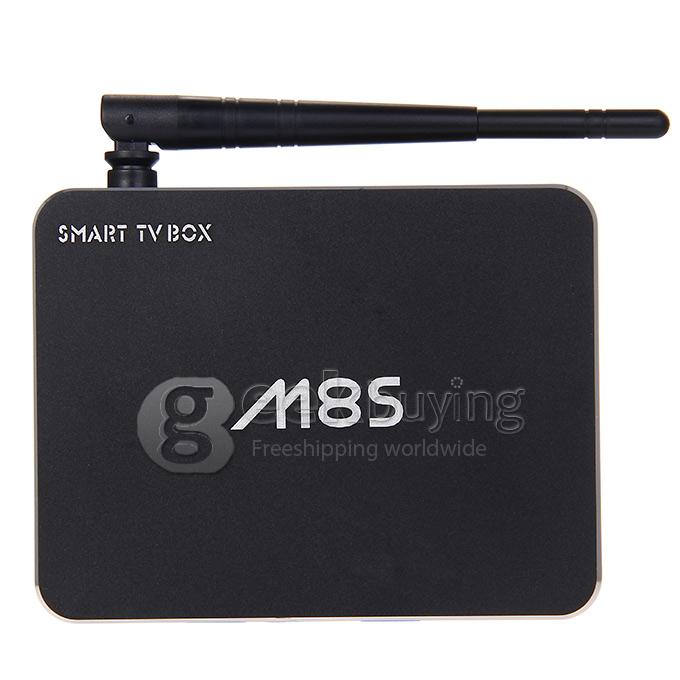 M8S RK3188 Quad Core 1.4GHz Android 4.4 Mini TV BOX HDMI HDD Player 2G/16G WIFI 2.0mp Camera Bluetooth - Black