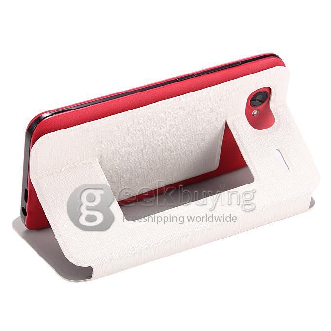 H-mobile F3 MTK6572 Dual Core 1.0GHz Smartphone 3.5Inch 2.0MP Android 4.2 OS Bluetooth WIFI with Leather Sheath - Red