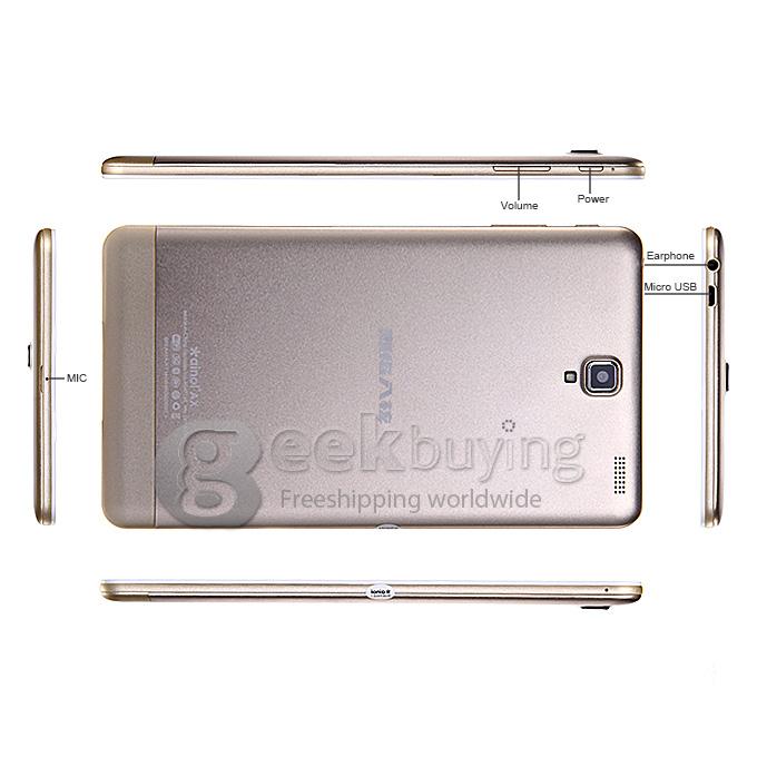 Ainol Novo Note7 AX MT6592 Octa Core 1.7GHz 7 Inch Tablet PC Android 4.4 OS 3G Phone IPS 1GB/16GB - Golden