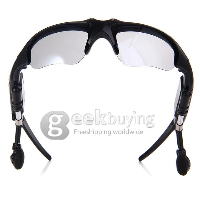 Stylish Sport Sunglasses 4GB MP3 Player 150mAh Li-ion Battery Sun Glass - Black